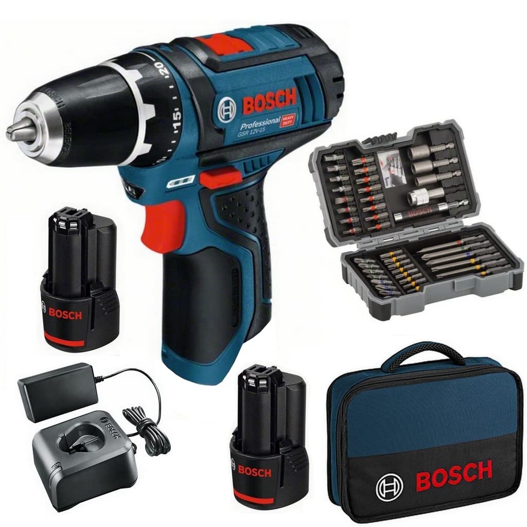 Дрель-шуруповерт BOSCH GSR 12V-15 Cordless Drill 2x 2.0Ah GSR12V15, фото №1 Дрель-шуруповерт BOSCH GSR 12V-15 Cordless Drill 2x 2.0Ah GSR12V15, фото №1