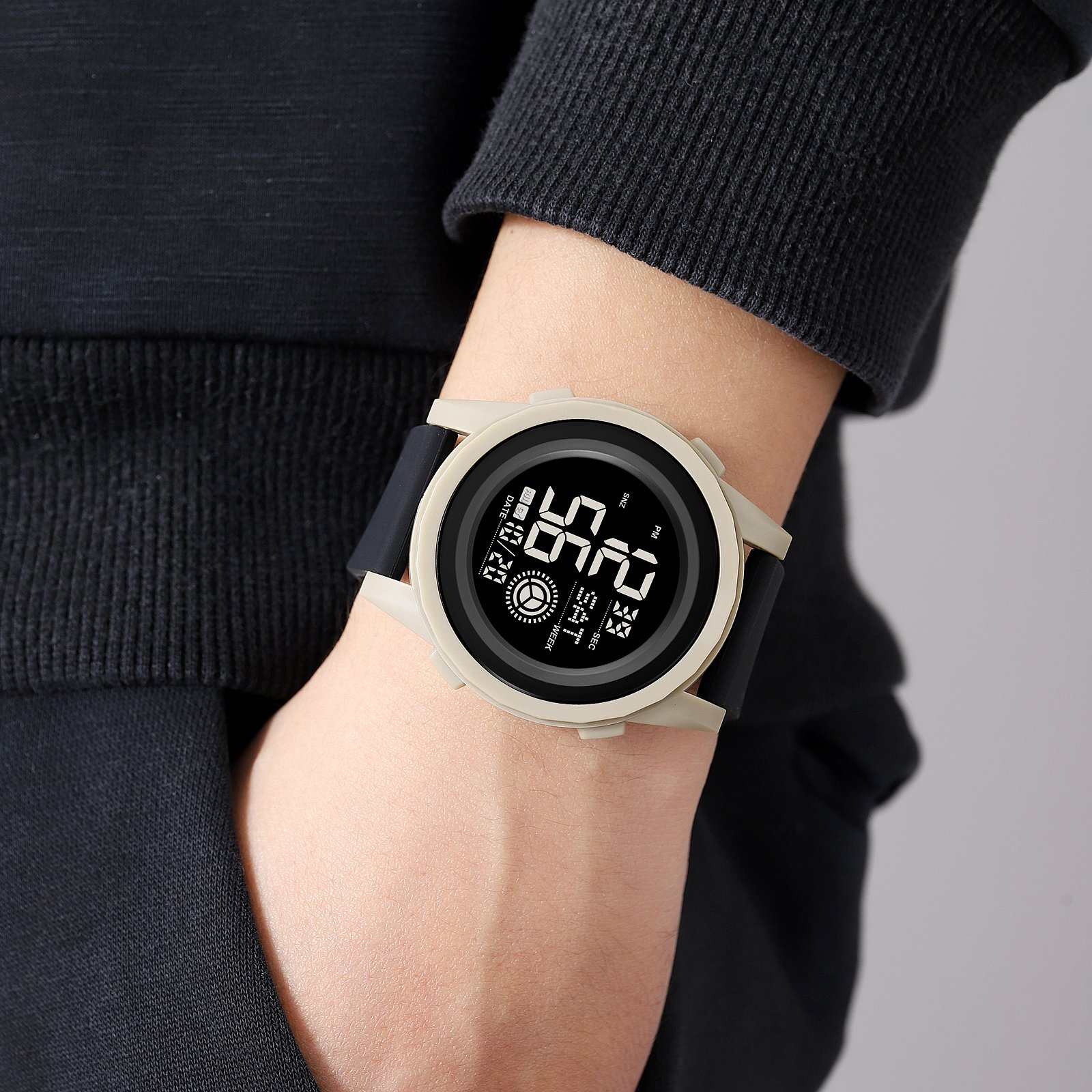 Годинник Skmei 2082 Khaki-Black, фото №3