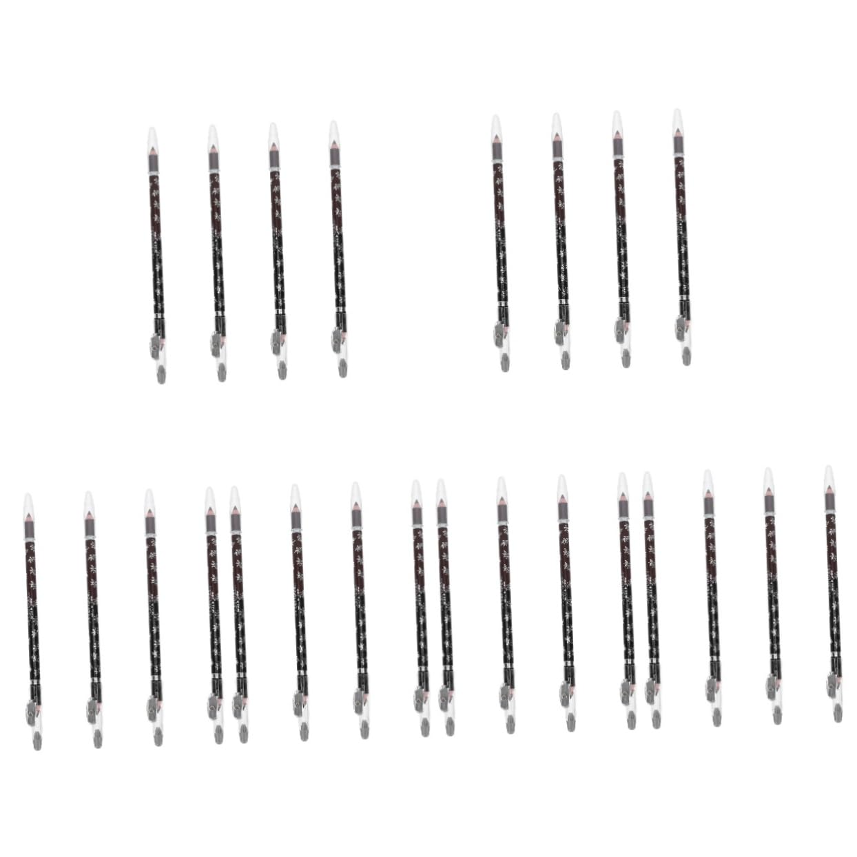 Олівець Minkissy для брів 24 шт двосторонній механічний олівець трикутний з точилкою, фото №1