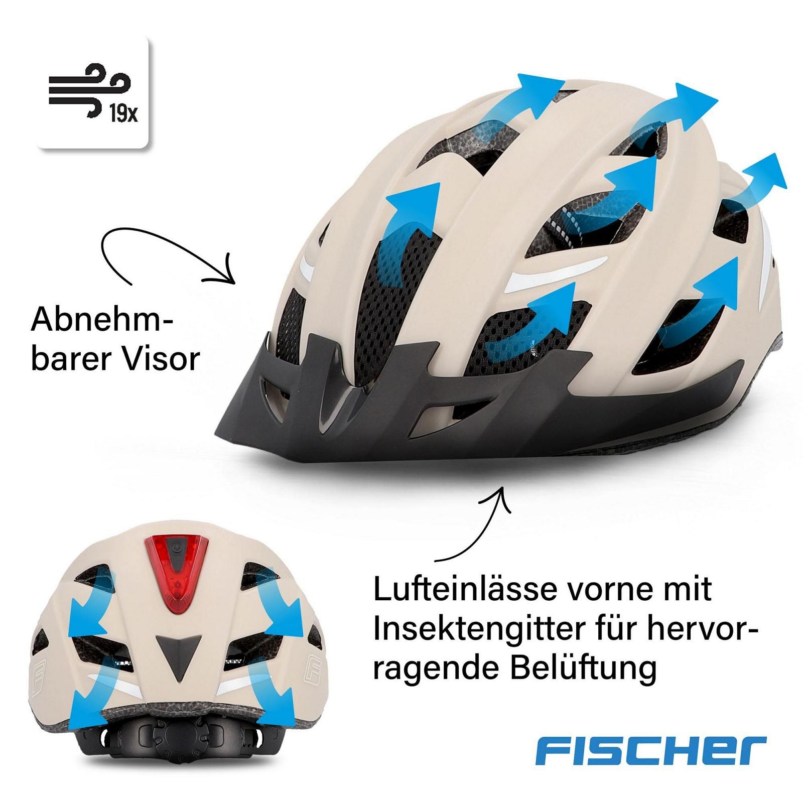 Шлем Fischer Urban Plus с LED подсветкой, фото №9
