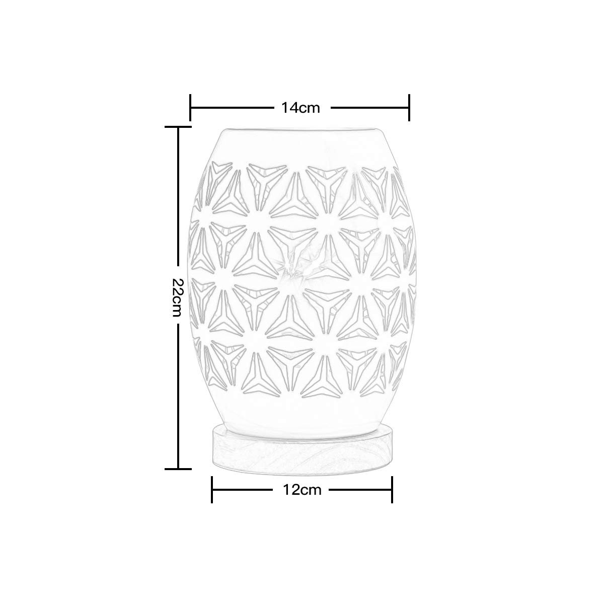Настільна лампа OuXean White Metal E27 60 Вт, фото №6