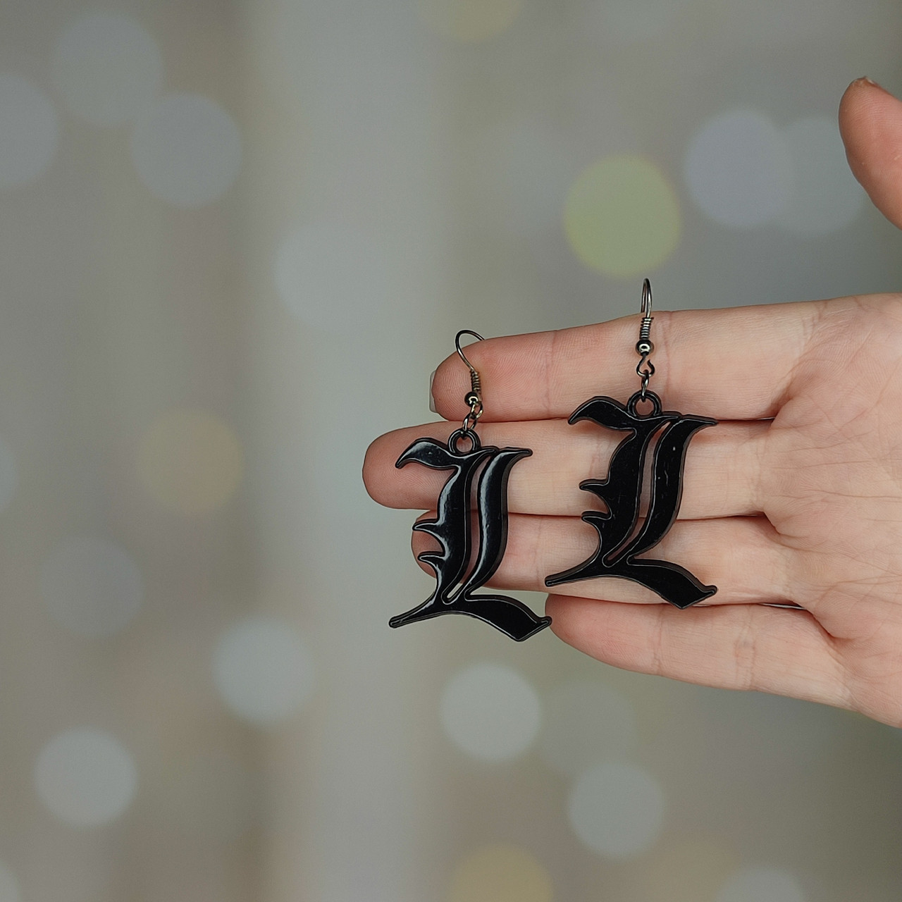 Сережки Тетрадь смерти Death Note L, фото №3 Сережки Тетрадь смерти Death Note L, фото №3