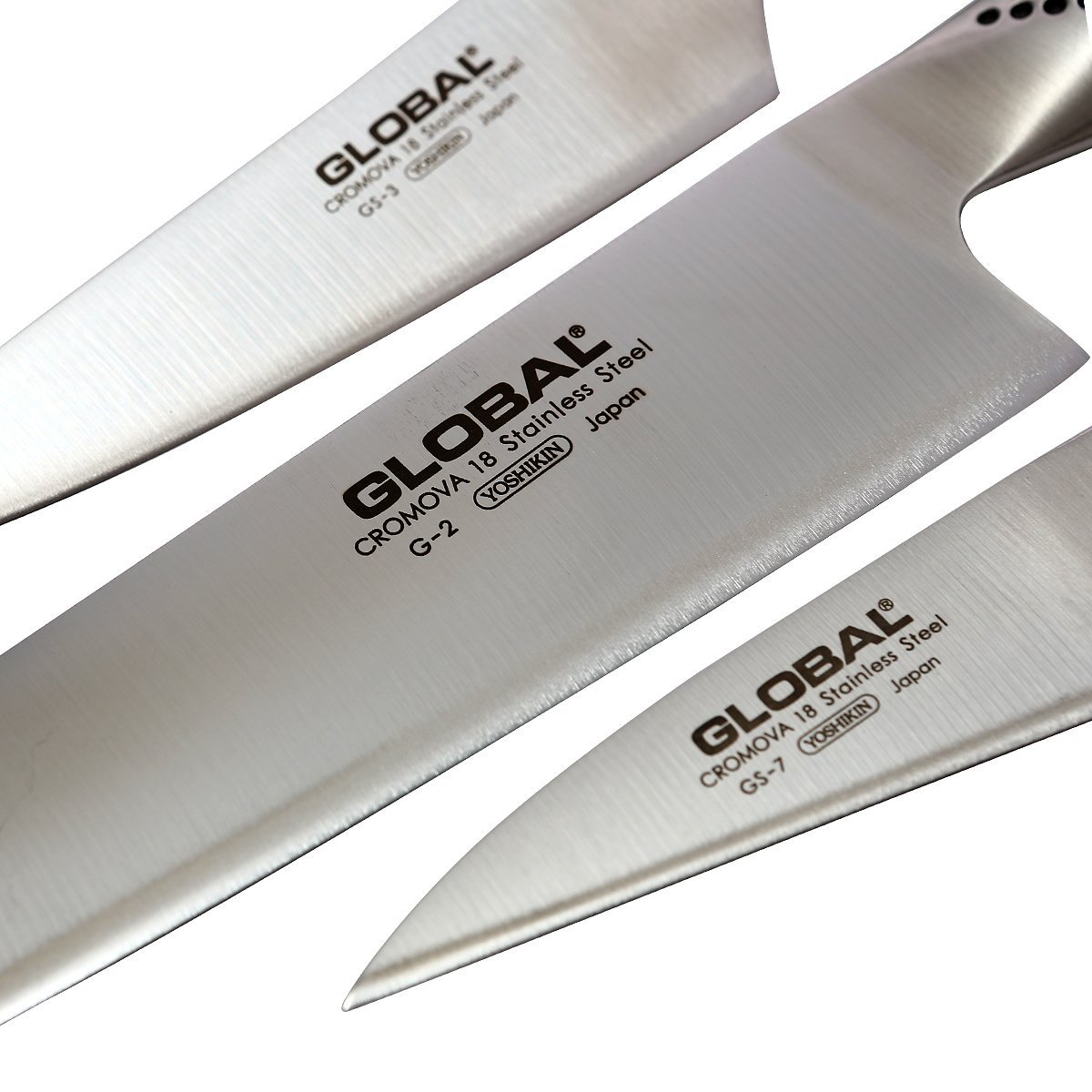 Набор ножей Global G 237 3 предмета G-2 GS 3 и GS 7, фото №3
