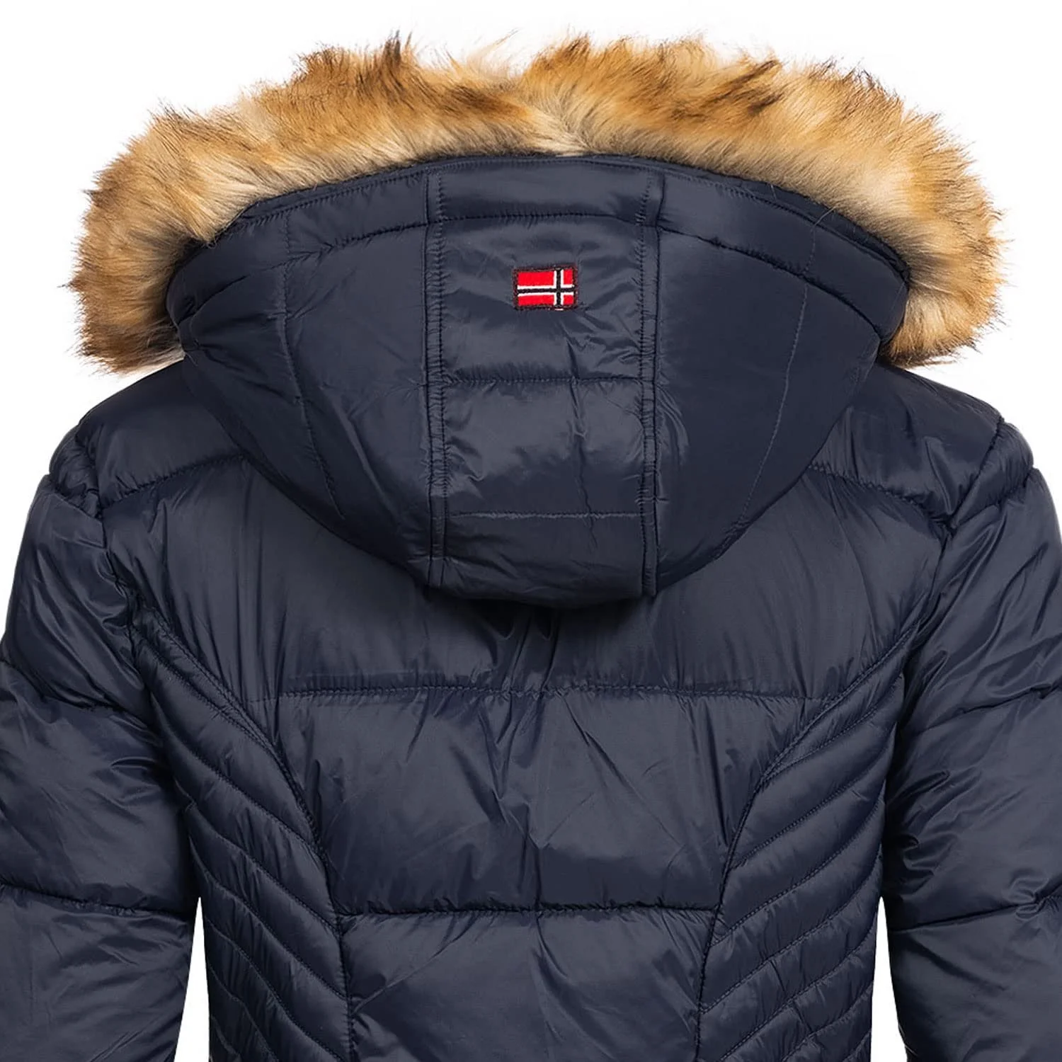 Куртка Geographical Norway Cora IMS Production зимова жіноча з капюшоном та штучним хутром, фото №5