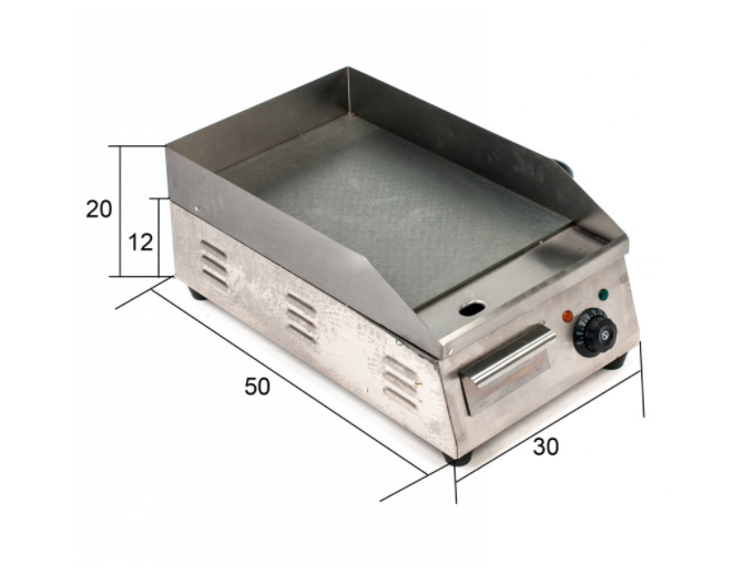Електрична стовбура з нержавіючої сталі стовбура для барбекю плоська BOZONE, фото №1