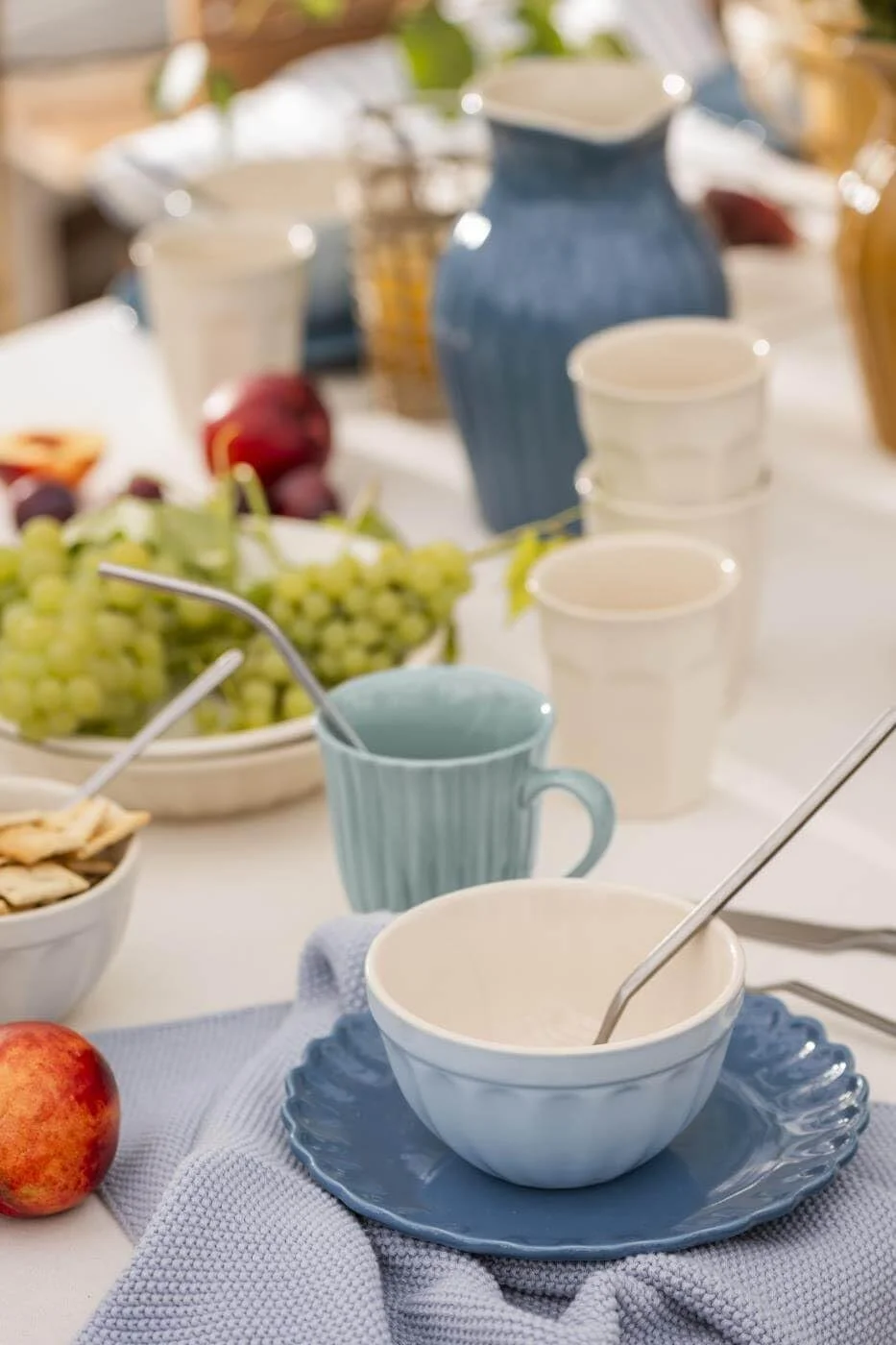 Миска для хлопьев IB Laursen Mynte Stillwater Керамика Голубой, фото №3