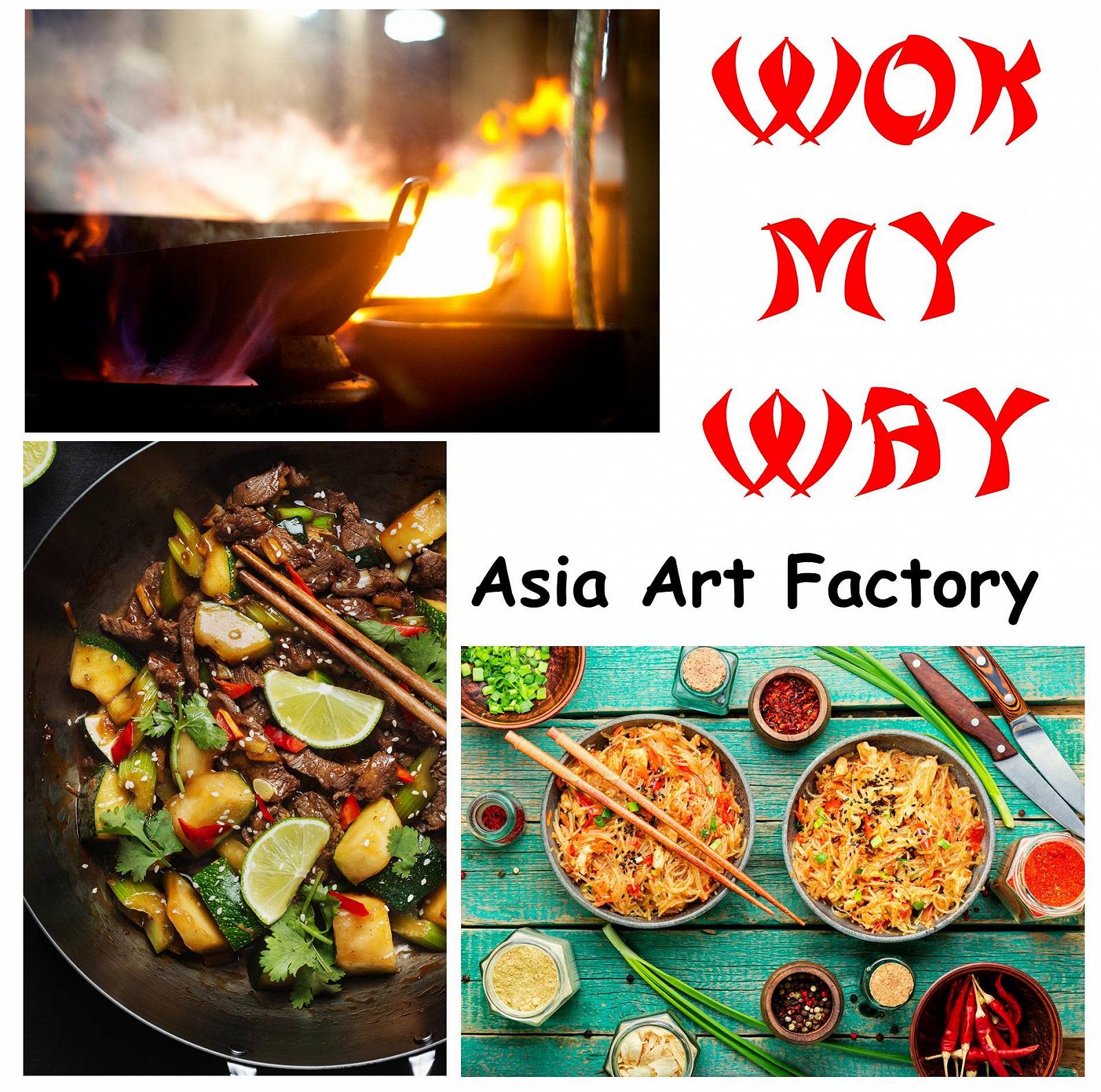 Вок AAF Nommel Плоское дно Диаметр 30 см Углеродистая сталь "Готовим для двоих" с деревянной ручкой и петлей для подвешивания, фото №4