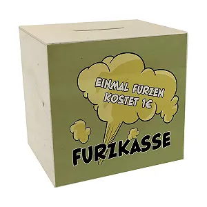 Скарбничка Einmal farten kostet 1 € Wooden Furzkasse - Фото 1