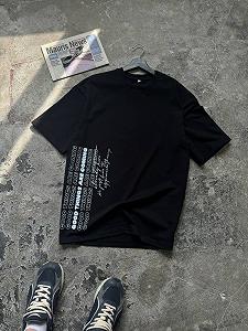 Футболка оверсайз чорна Good RD399 - Фото 1