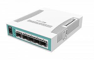 Коммутатор Mikrotik CRS106-1C-5S 400Mhz-128Mb 5xSFP 1xCombo