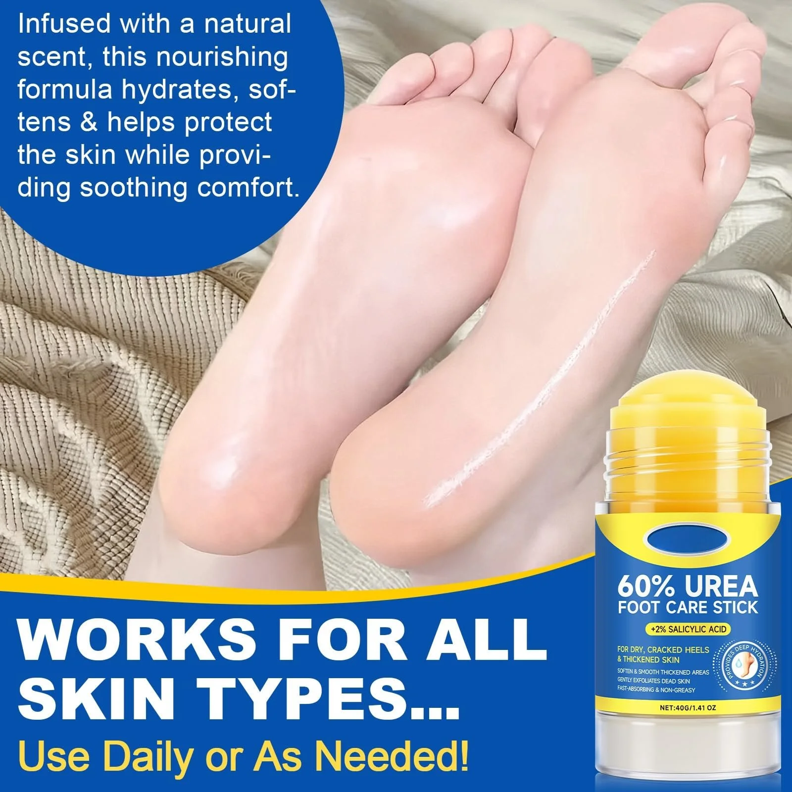 Крем для ног с мочевиной 60% и салициловой кислотой 40 г, фото №2