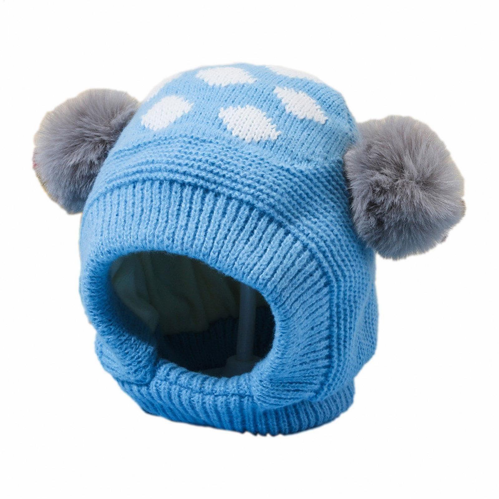 Вязаная шапка-ушанка Zqkimzi для детей, зимняя вязаная, фото №1 Вязаная шапка-ушанка Zqkimzi для детей, зимняя вязаная, фото №1