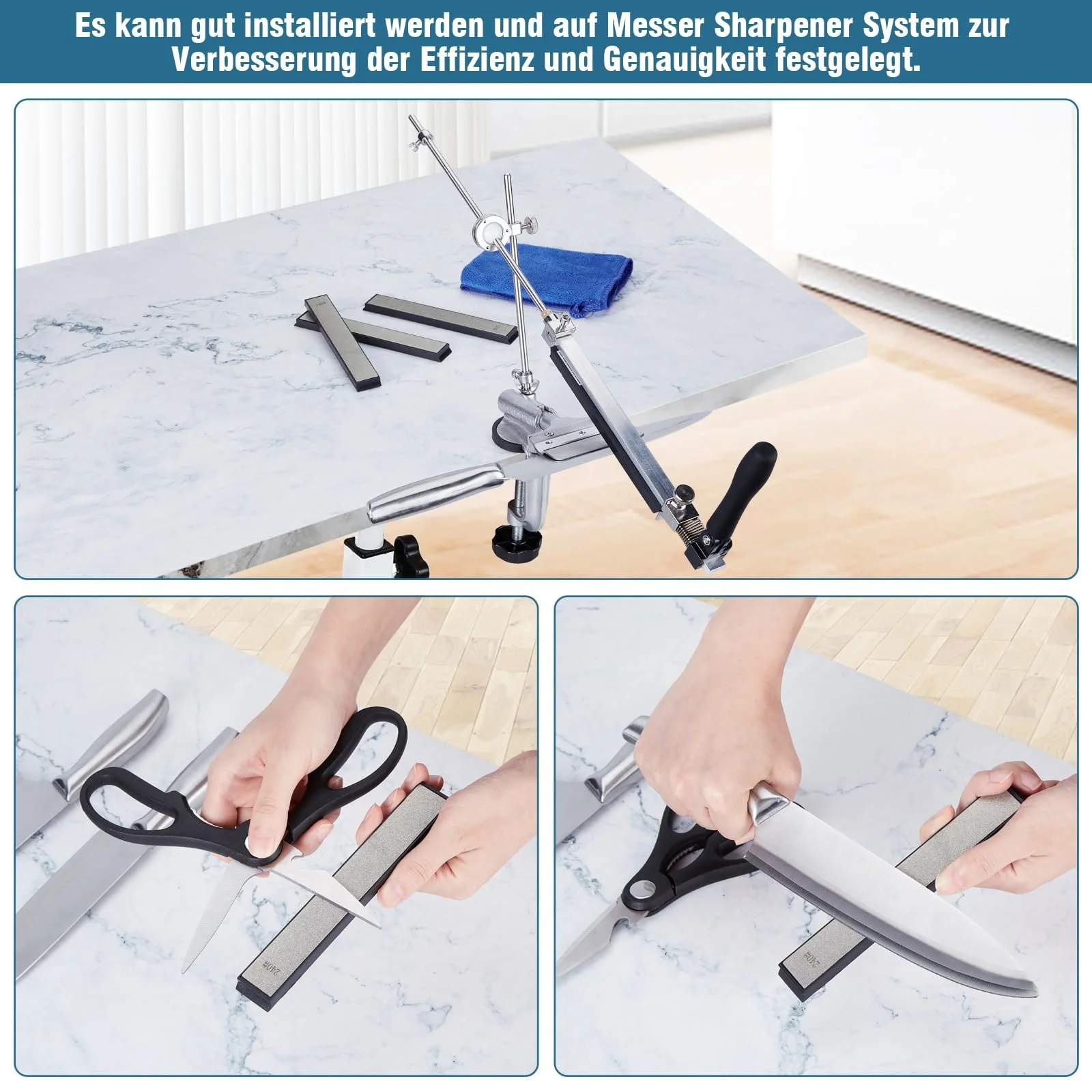 Точильні камені IMAGE Набір 8 шт алмазні 120/240/400/600/1000/1500/2000/3000 грит для кухні, фото №5