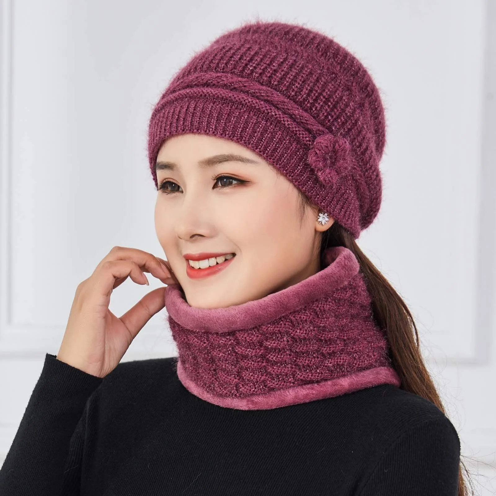 Вязана шапка, фото №4