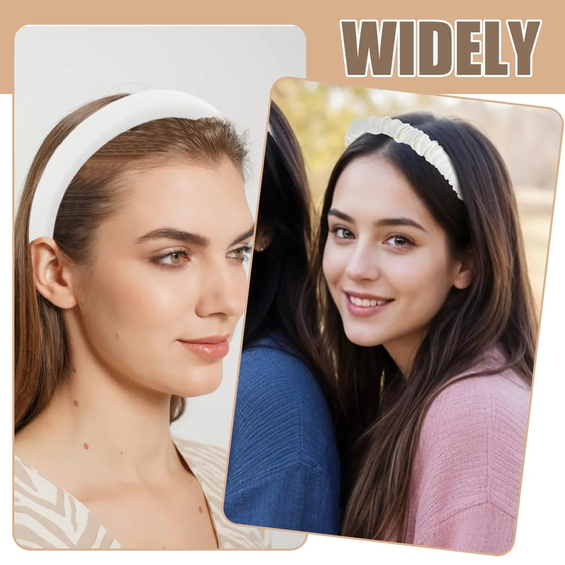 Набір жіночих обручів на голову 3 шт, фото №5