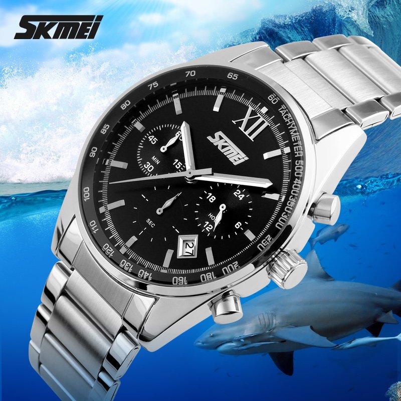 Годинник Skmei 9096BK Чорний, фото №4