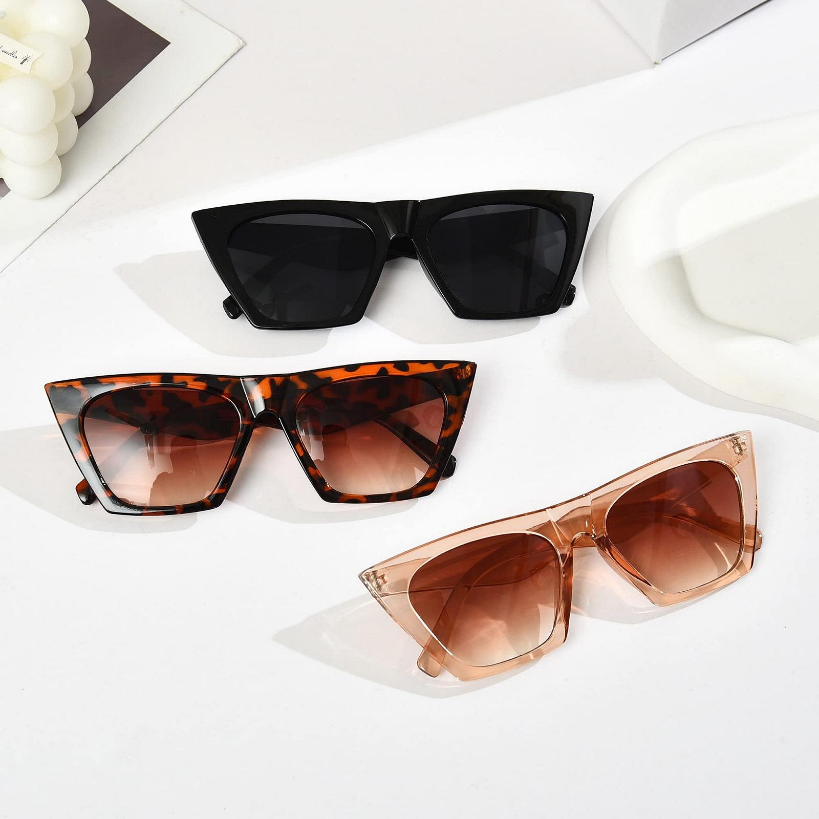 Вінтажні сонцезахисні окуляри котяче око Unning для жінок, ретро квадратні, фото №3