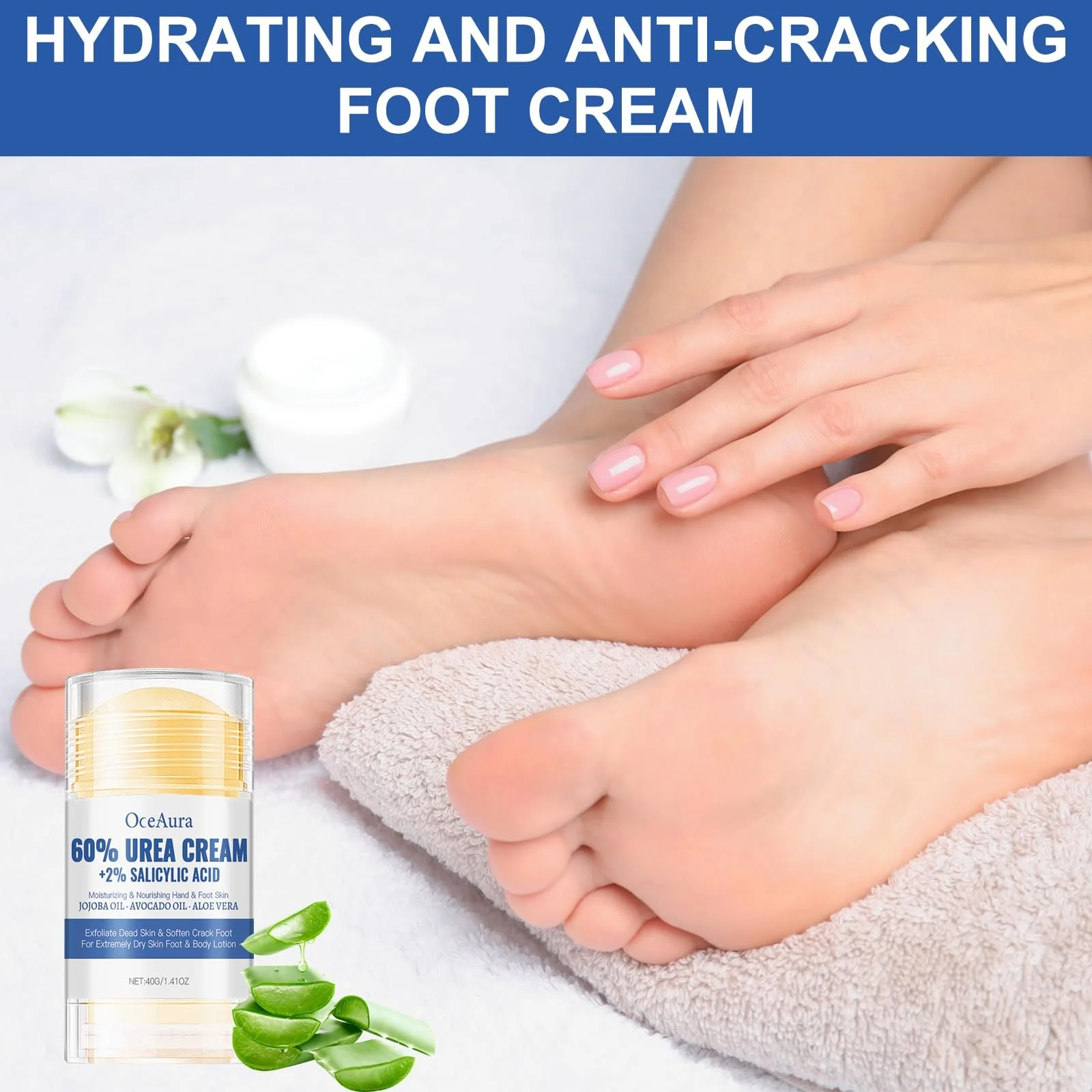 Крем-стик для ног Silverstick Foot Care с мочевиной для очень сухой кожи 2 шт. и 5 пар масок для ног, фото №7