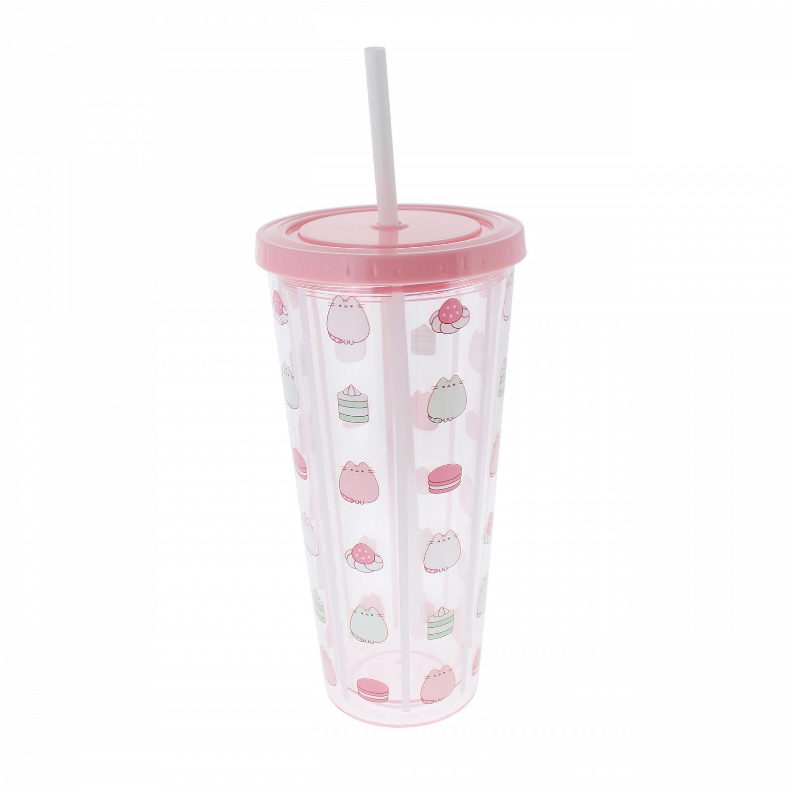 Стакан Blueprint Collections Pusheen з трубочкою, фото №2