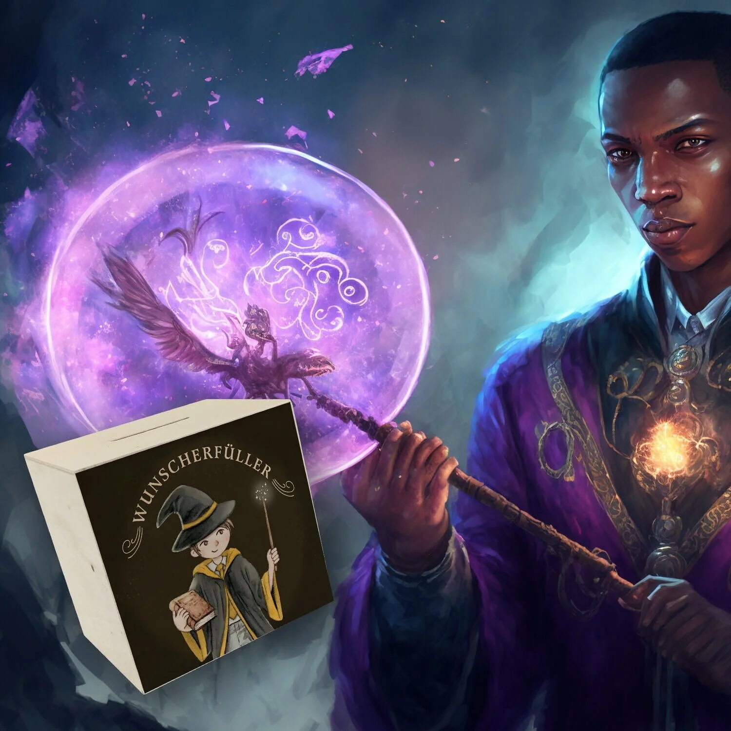 Скарбничка Wish Fulfiller Magic Student дерев'яна, фото №6