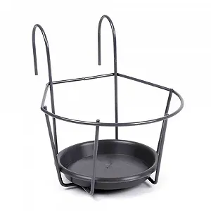 Держатель для подвесного горшка H.G 16 см Металл Серый - Фото 1