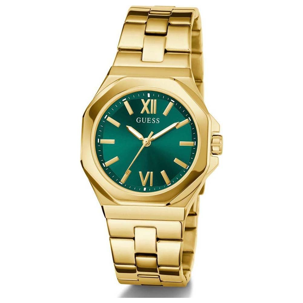 Женские часы GUESS Empress GW0873L2 Нержавеющая сталь Золотой, Зеленый, Современный, фото №3