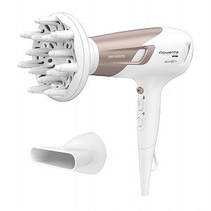 Фен Rowenta Studio Dry Glow CV5830, 2100 Вт, с диффузором для локонов, 3 температурных и 2 скоростных режима, функция ионизации, кнопка холодного воздуха, бело-розовое золото synthetic.ua - Фото 1