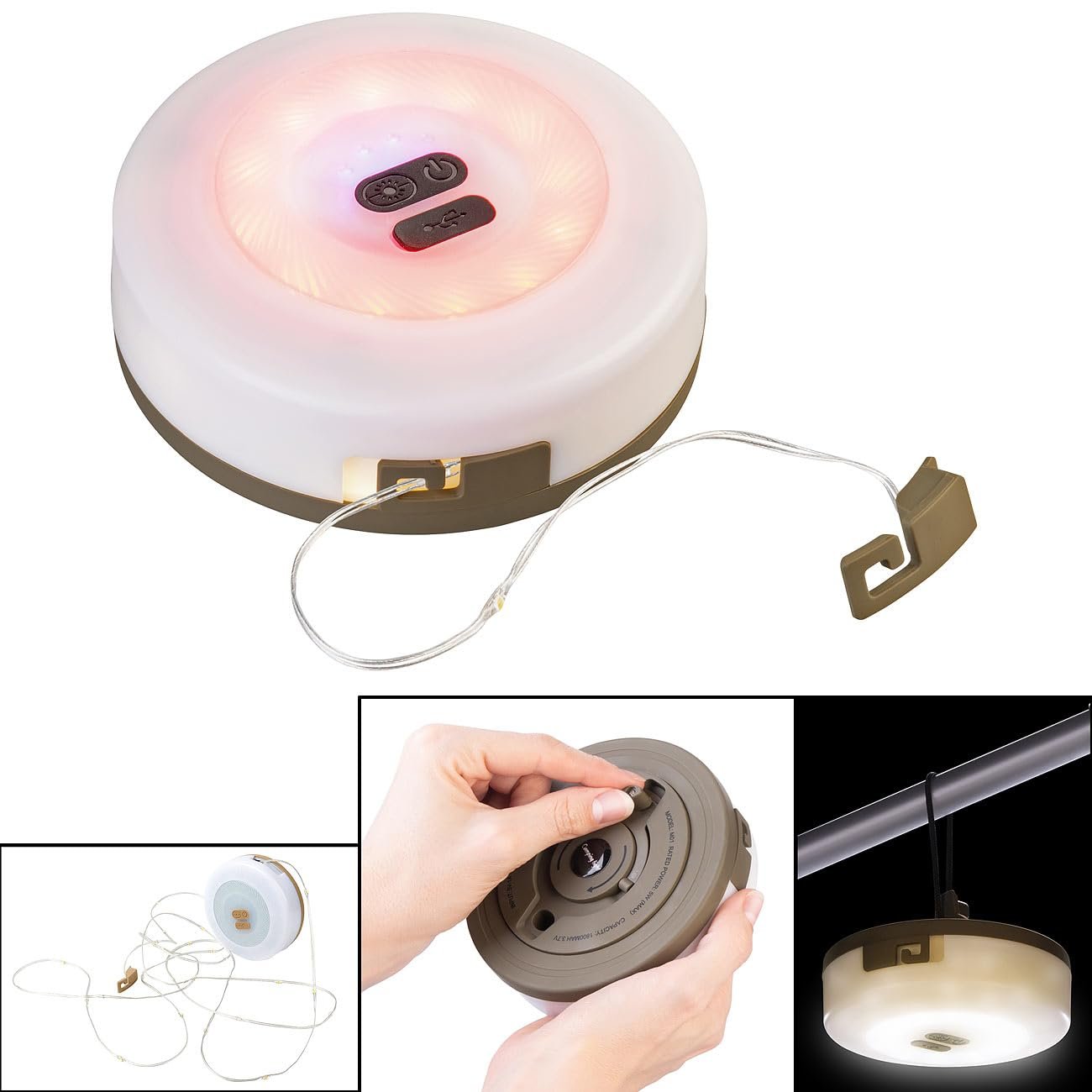 Кемпінгова Гірлянда Lunartec 2-в-1, 6 режимів, IPX4, 10 м, 130 LED, фото №3