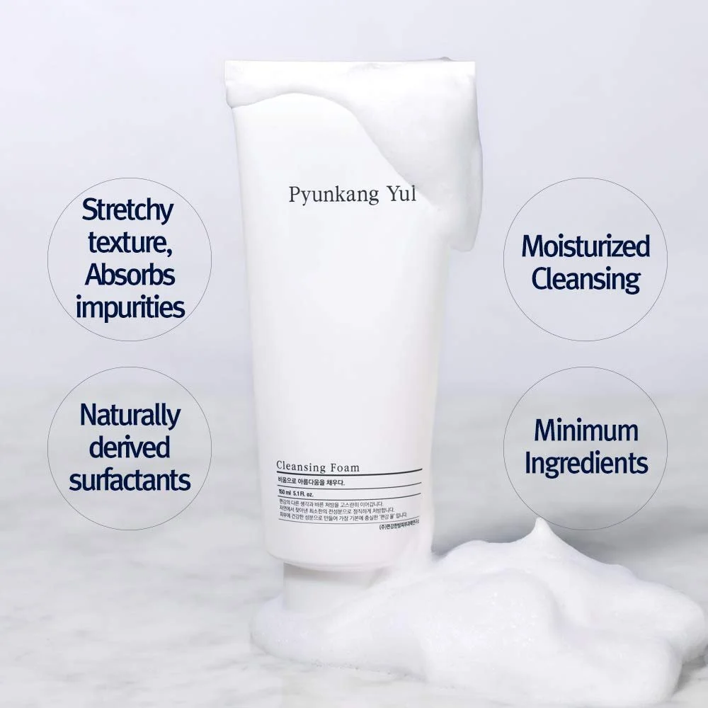 Пінка для вмивання Pyunkang Yul Cleansing Foam, щоденний засіб для обличчя для поглинання відмерлих клітин шкіри та забруднень з густою піною, фото №3 Пінка для вмивання Pyunkang Yul Cleansing Foam, щоденний засіб для обличчя для поглинання відмерлих клітин шкіри та забруднень з густою піною, фото №3