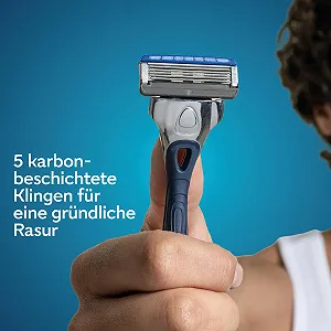 Бритва Wilkinson Sword Hydro 5 с 9 сменными лезвиями Carbon Coated synthetic.ua - Фото 1