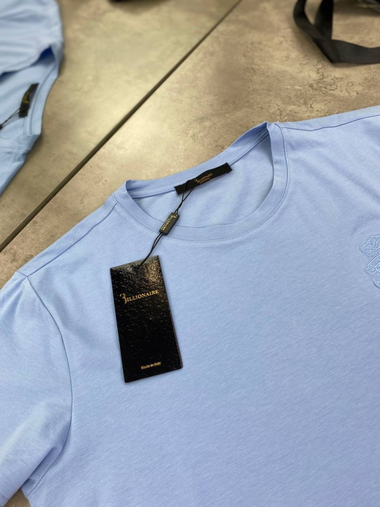 Голубая футболка Billionaire f464, фото №4