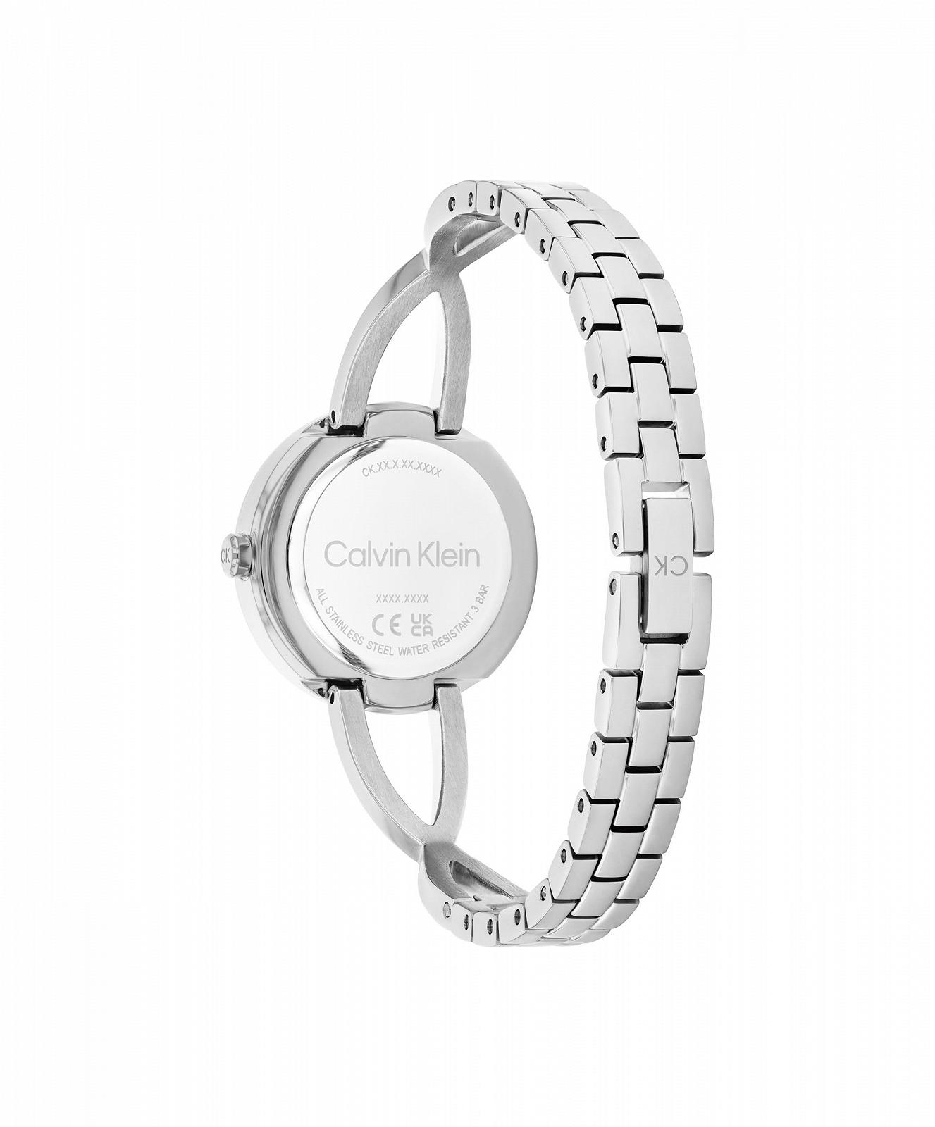 Жіночий годинник Кварцовий Calvin Klein Two Hands Колекція Sculpted Embrace, сріблястий браслет з нержавіючої сталі, фото №3