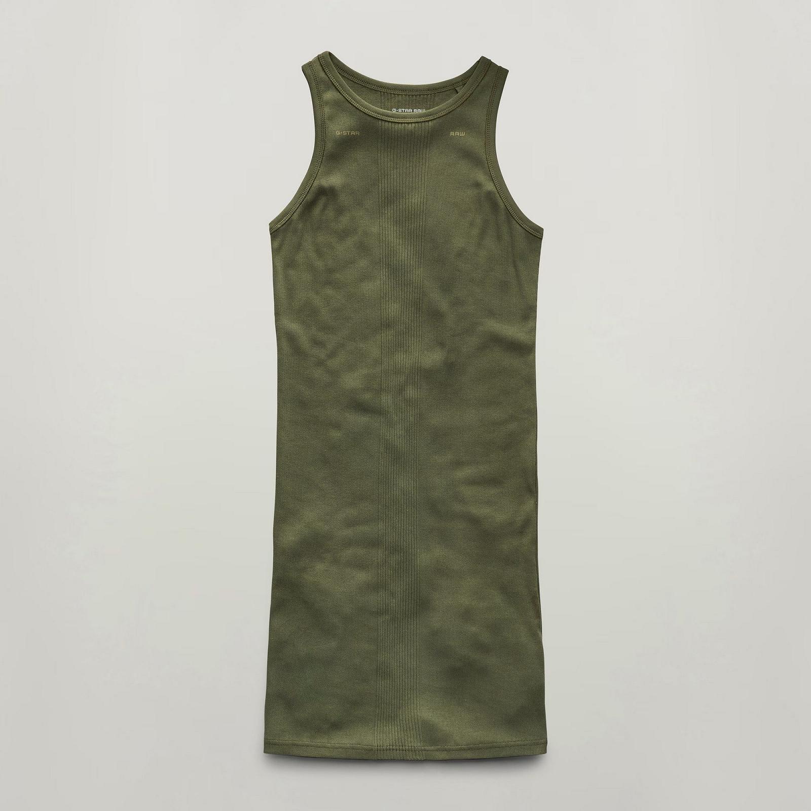 Жіноча сукня  G-Star Engineered Rib Tank Dress Shadow Olive - S, фото №4