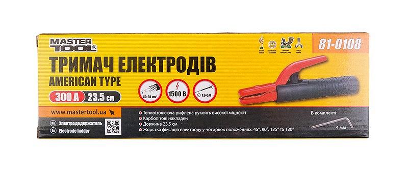 Тримач електродів MASTERTOOL American type 300 А 81-0108, фото №2 Тримач електродів MASTERTOOL American type 300 А 81-0108, фото №2