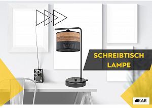 Приліжкова лампа 1 лампа Чорний метал з оздобленням під дерево (PVC) E27 LED Чорна synthetic.ua - Фото 1