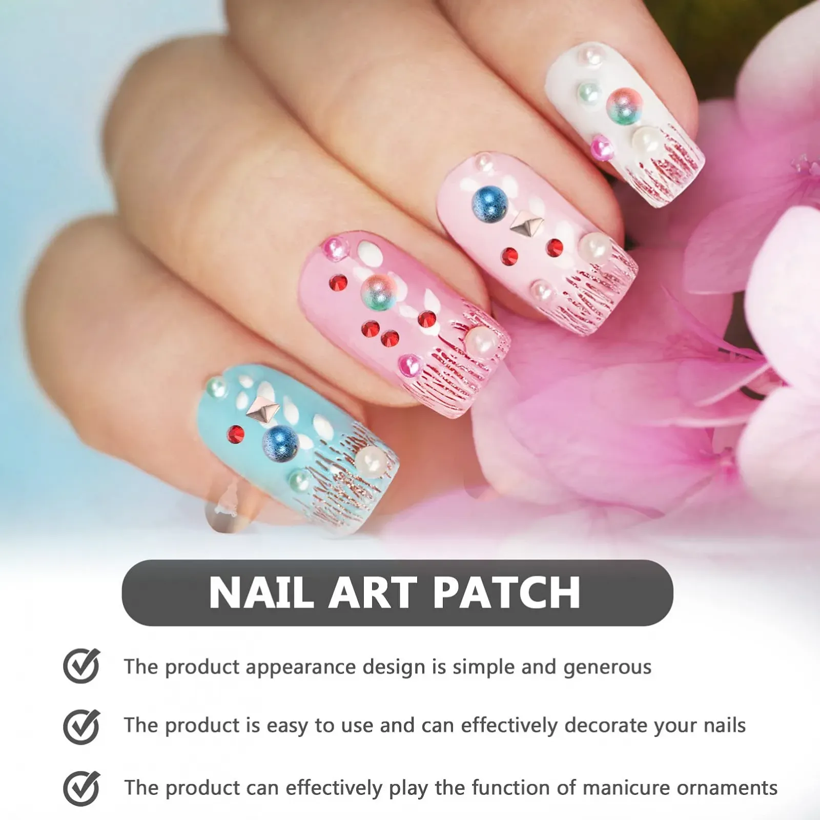 Аксессуары для ногтей Lurrose, 9 коробок, стразы, подвески для ногтей, фото №6 Аксессуары для ногтей Lurrose, 9 коробок, стразы, подвески для ногтей, фото №6