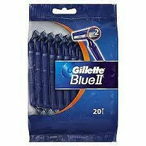 Одноразовые бритвы Gillette Blue II 20 шт - Фото 1