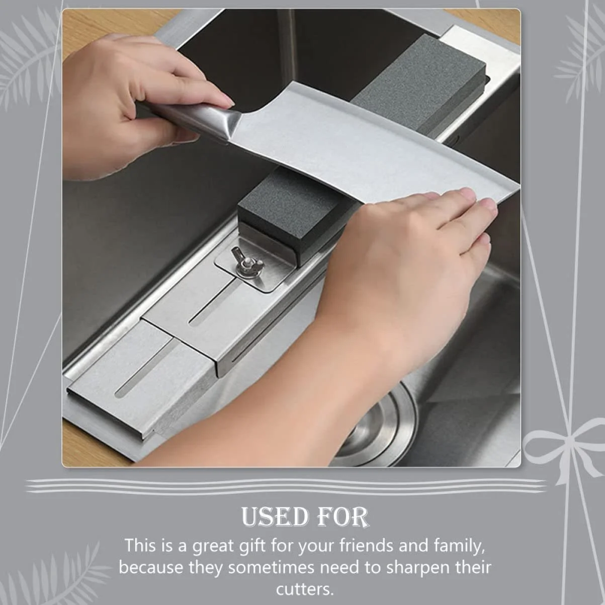 Тримач для точильного каменя LALAFINA регульована рама нержавіюча сталь, фото №3