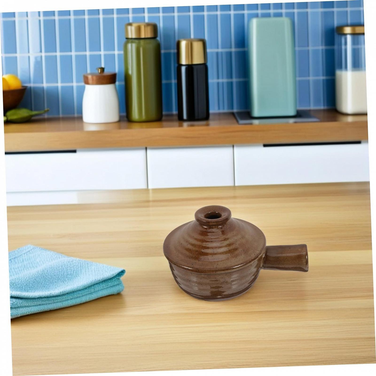 Набір ковшів BESTYASH керамічних з кришками 2 шт. для рису та запіканок, фото №6