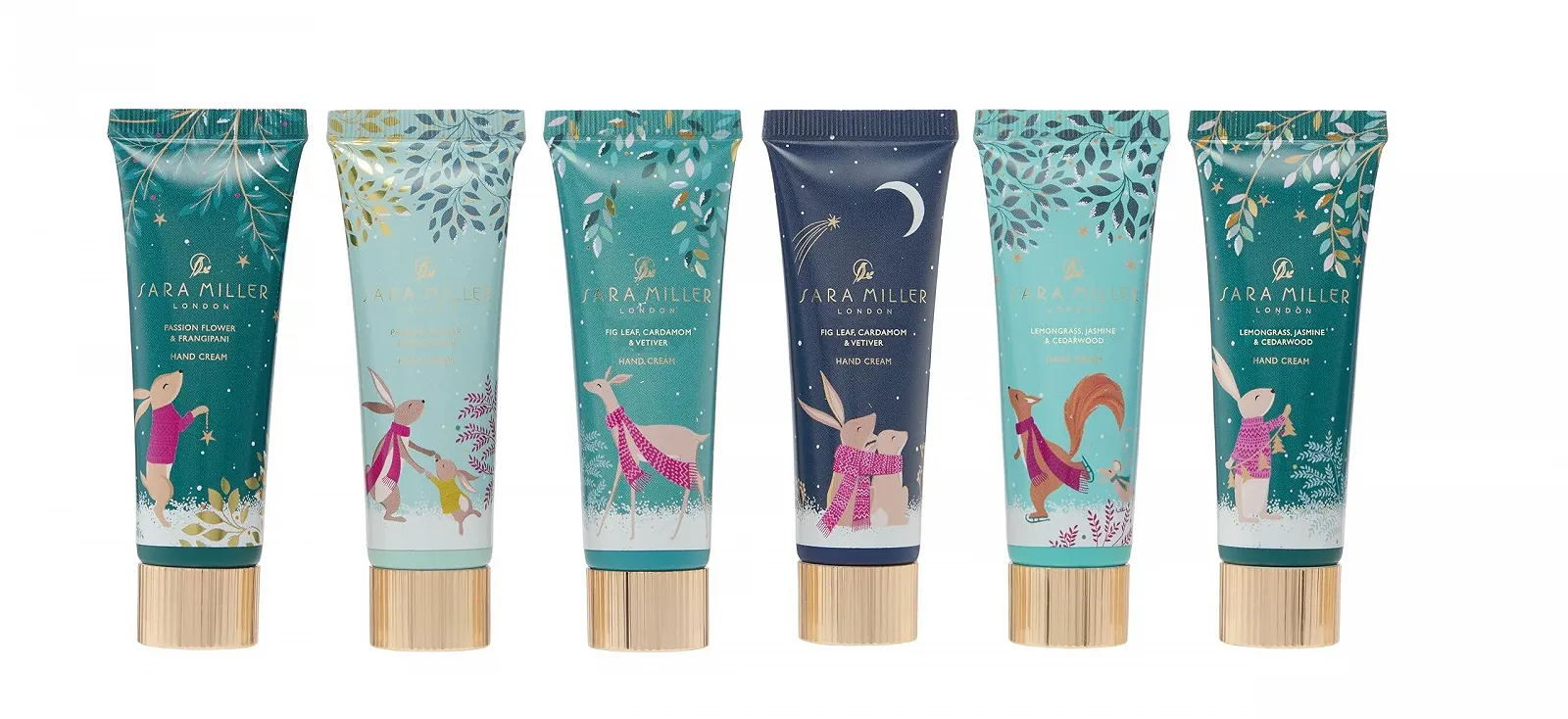 Крем для рук Sara Miller Woodland Tales Набір з 6 шт, 30 мл, дорожній розмір, веганський, фото №3