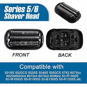 Головка для бритья Braun Series 5/6 53B сменная черная synthetic.ua - Фото 1
