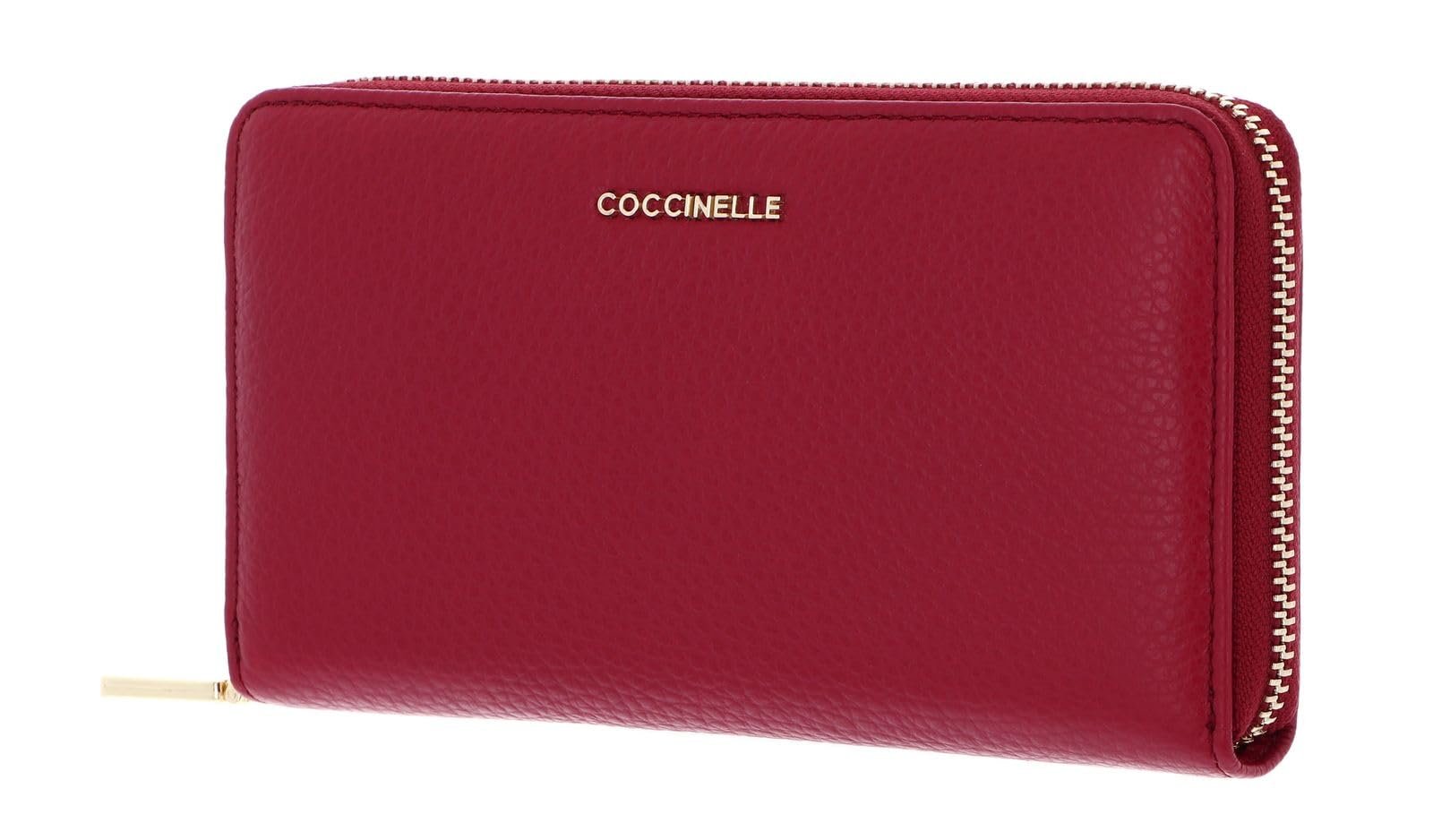 Кошелек на молнии Coccinelle Metallic Soft Sangria стандартный размер, фото №1