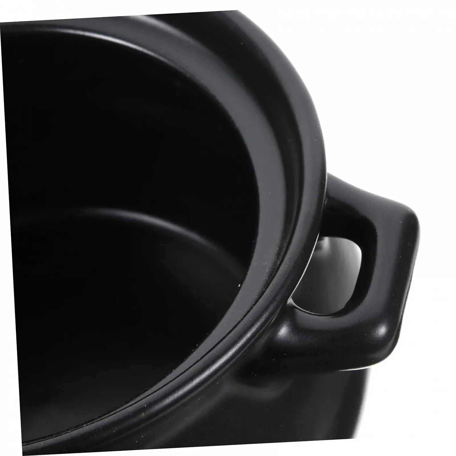 Каструля керамічна термостійка чорна, фото №8