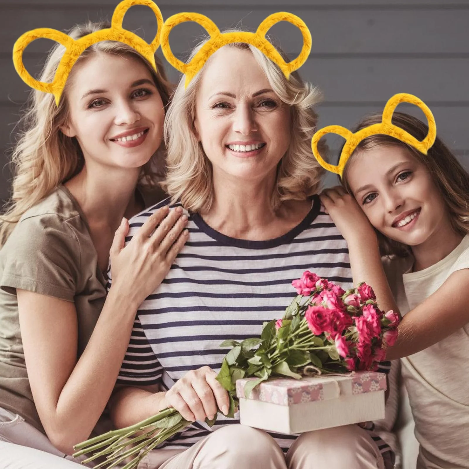 Обруч Медвежонка Ушки Желтый, фото №6