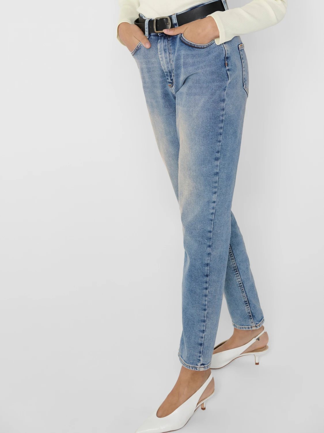 Джинси ONLVENEDA MOM JEANS DNM REA7452 NOOS 15193864-Light Blue Denim ONLY Блакитний  L, фото №3