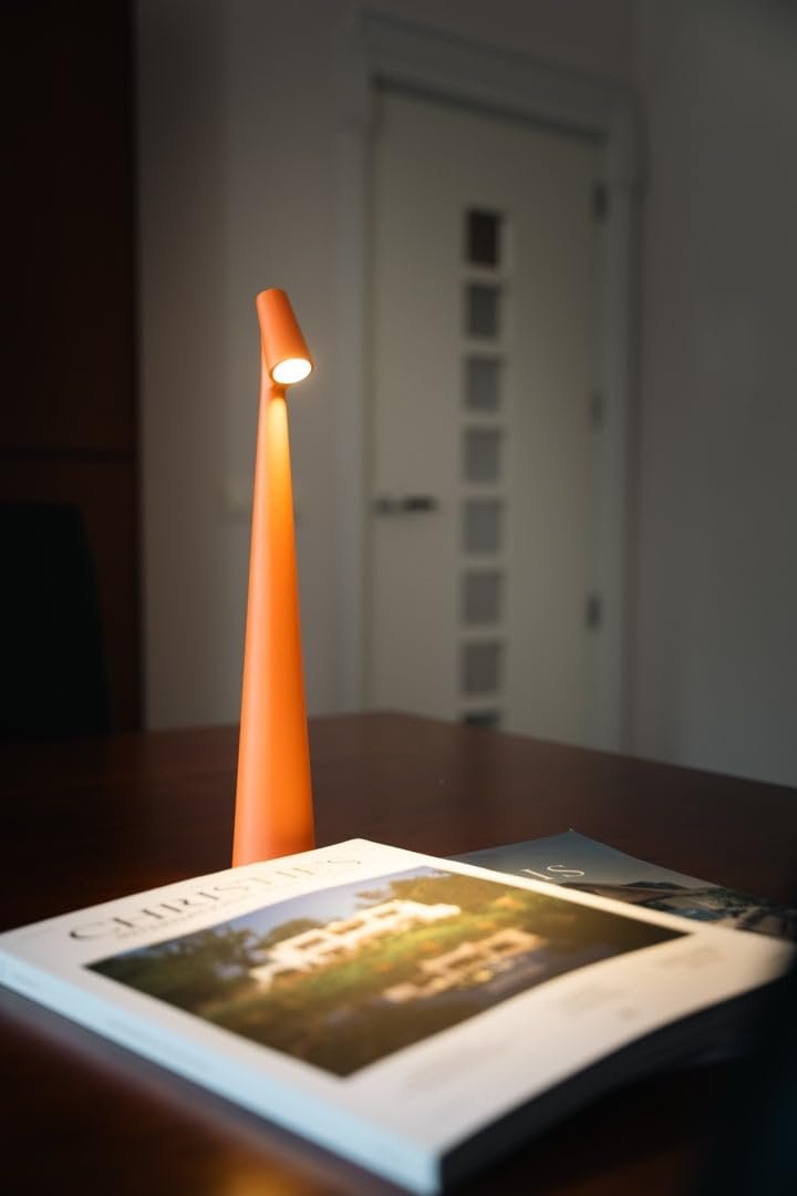 Настільна лампа LUXUS Touch Deluxe Madelief сіра, H35 x Ø5, LED, акумуляторна, бездротова, з регулюванням яскравості, для внутрішнього та зовнішнього використання, фото №8