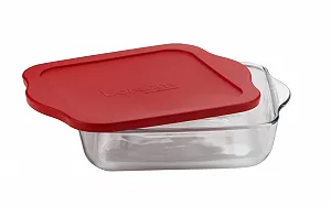 Форма для запікання Pasabahce Borcam 59024 квадратна скляна з кришкою 32 x 28 см 3.2 л - Фото 1