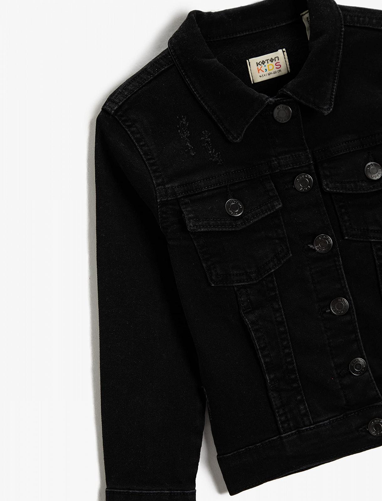 Джинсовая Куртка Koton Хлопковая, фото №4