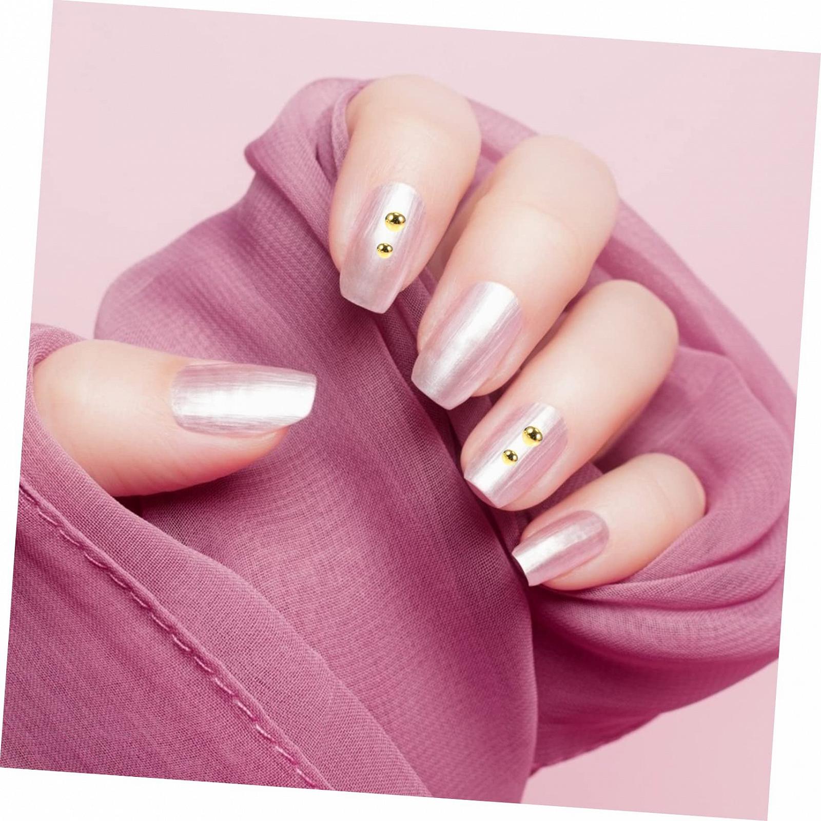 Декоративні Прикраса для нігтів Mikinona, різнокольорові металеві, фото №5