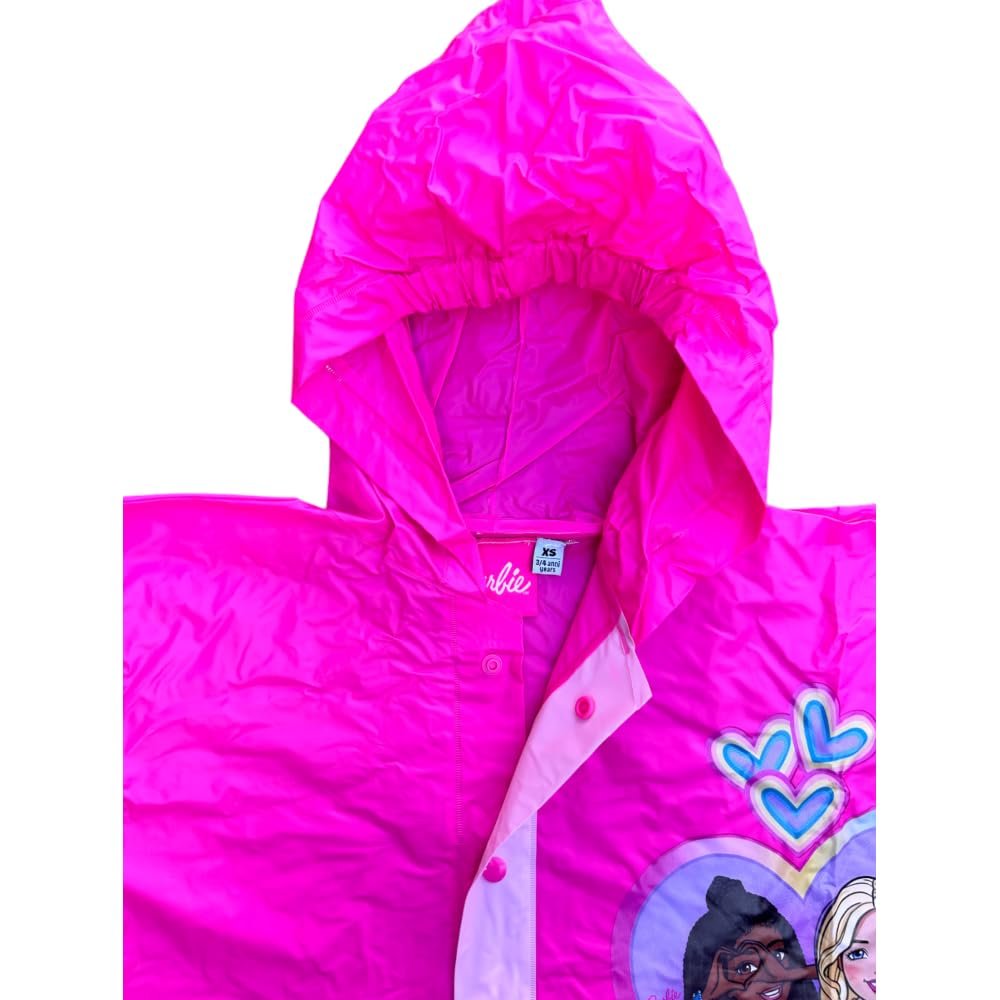 Детский водонепроницаемый плащ-дождевик с капюшоном CARTOON B@rbie, ПВХ, фото №3 Детский водонепроницаемый плащ-дождевик с капюшоном CARTOON B@rbie, ПВХ, фото №3